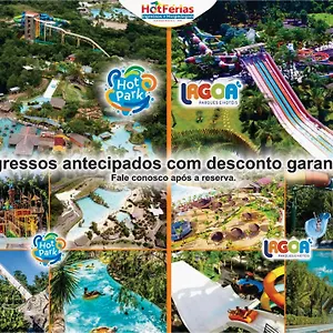 Apart-hotel Golden Dolphin Grandhotel - Com Roupas De Cama E Banho - Piscinas 24h, Prox Ao Water Park, Prive, Boulevard, Riviera - Hotferias, Caldas Novas